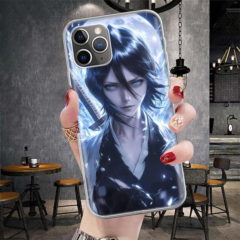 Bleach Kuchiki Rukia Soft Phone Case For IPhone 11 17 Air 16E 16 Pro Max 15 + 14 Plus 13 Mini 12 Apple 7 SE 8 Fundas Coque 11 17