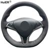 DIY Hand Sewing Car Steering Wheel Cover Suede Leather For Tesla Model S Model X