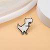 Dinosaur Brooches Pixel Style Lapel Badges Gift Enamel Pins  Kids Friends