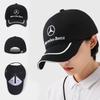 C200 E200  New For Mercedes Benz For Mercedes Benz AMG Car Emblem Embroidery Snapback Baseball Cap Spring And Autumn Outdoor Adj