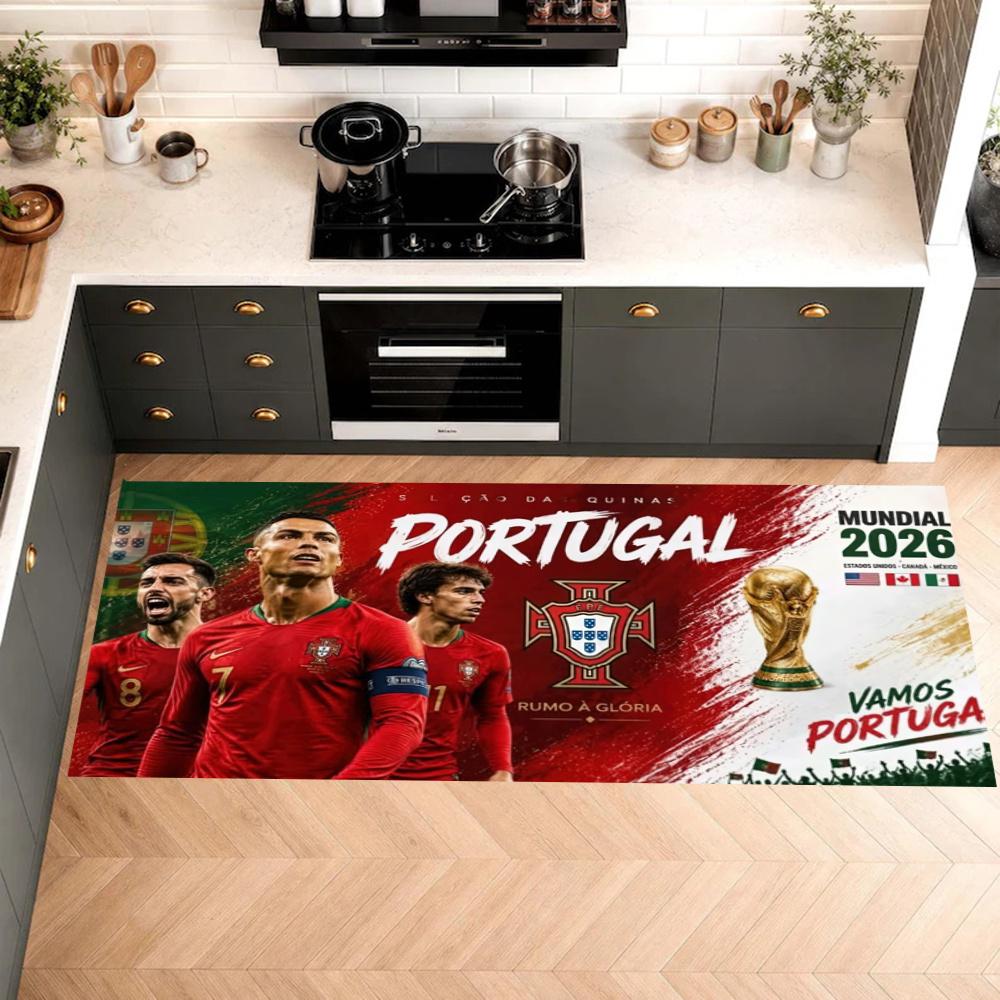 Cristiano Ronaldo Kitchen Floor Mat Long Strip Mat Antislip Machine Washable Suitable For Bathrooms Laundries Home Decoration Carpets