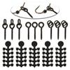 Reliable 50pcs Hook Stops Beads Carp Stopper Set with Boilies Bait Screw Peg