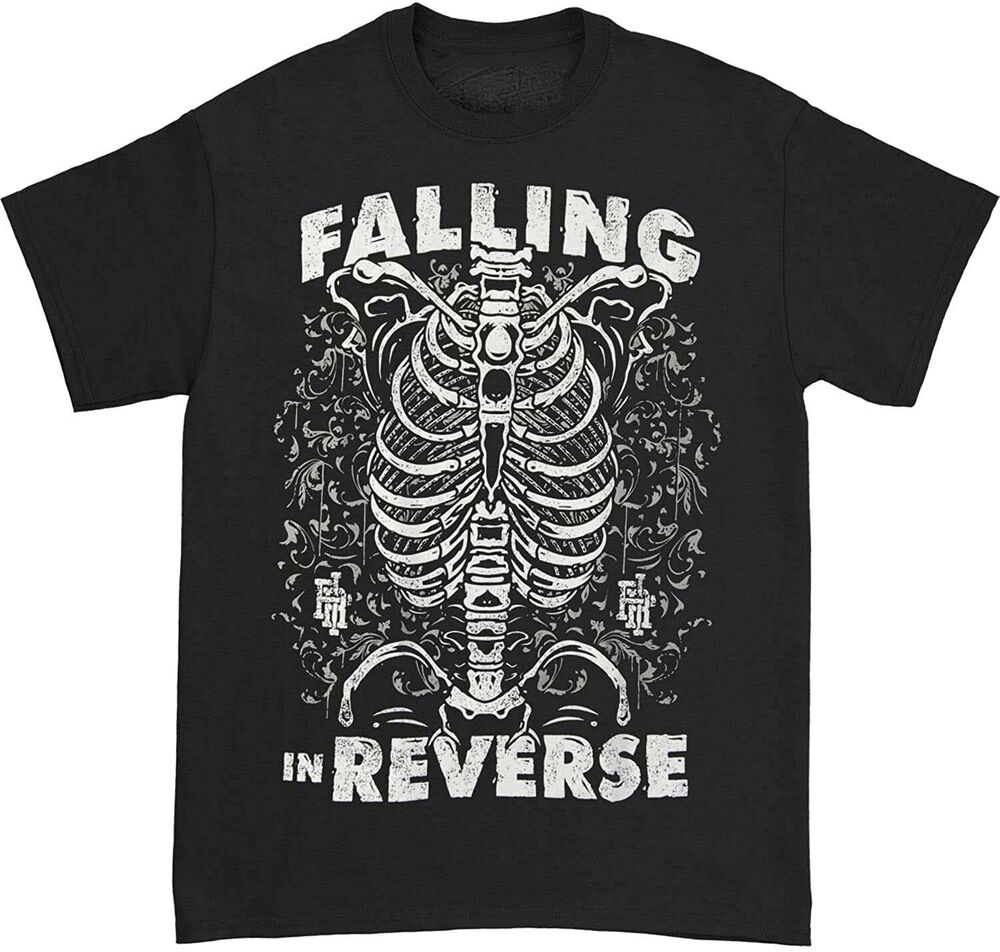 Vintage Falling In Reverse Music Band Cotton Black Cotton All Size Shirt BL452
