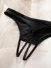 Varsbaby Women's Crotchless Underwear Cut Out Mesh Thong Panties Set Crotchless Panty