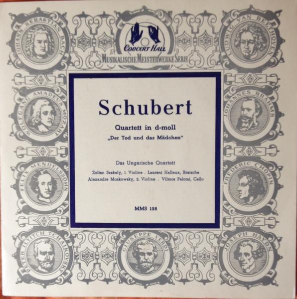 

10inch Record FRANZ SCHUBERT , THE HUNGARIAN QUAR - Quartett Un D-Moll Der Tod Und das MMS128 Musical Masterp Germany Classical Used