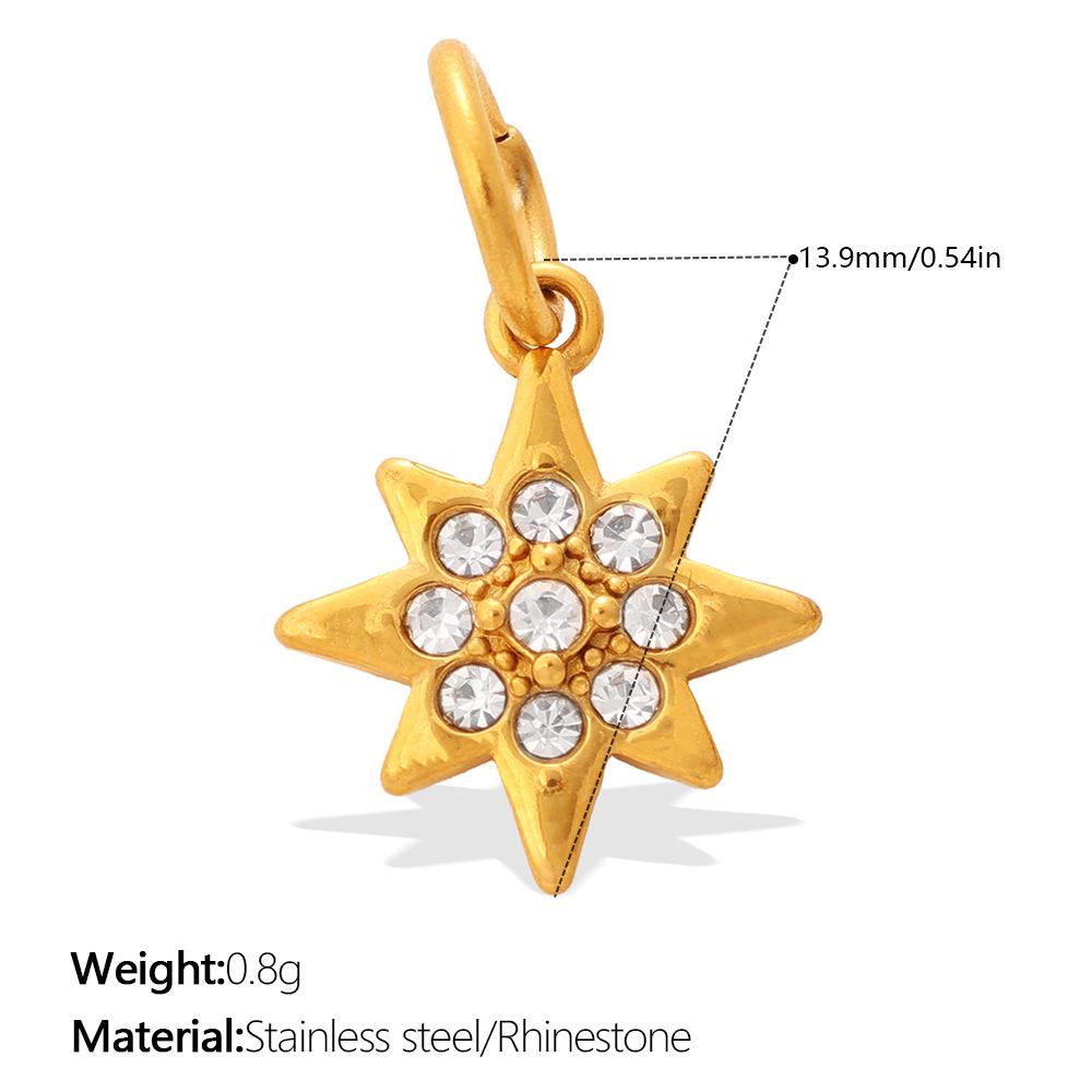 European & American Elegant Star and Moon Stainless Steel Jewelry Set for Women