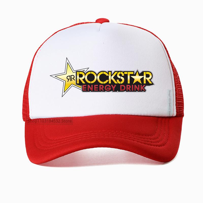 

rockstar energy drink baseball cap rock star merchandise hippie truck hat cool mesh breathable caps