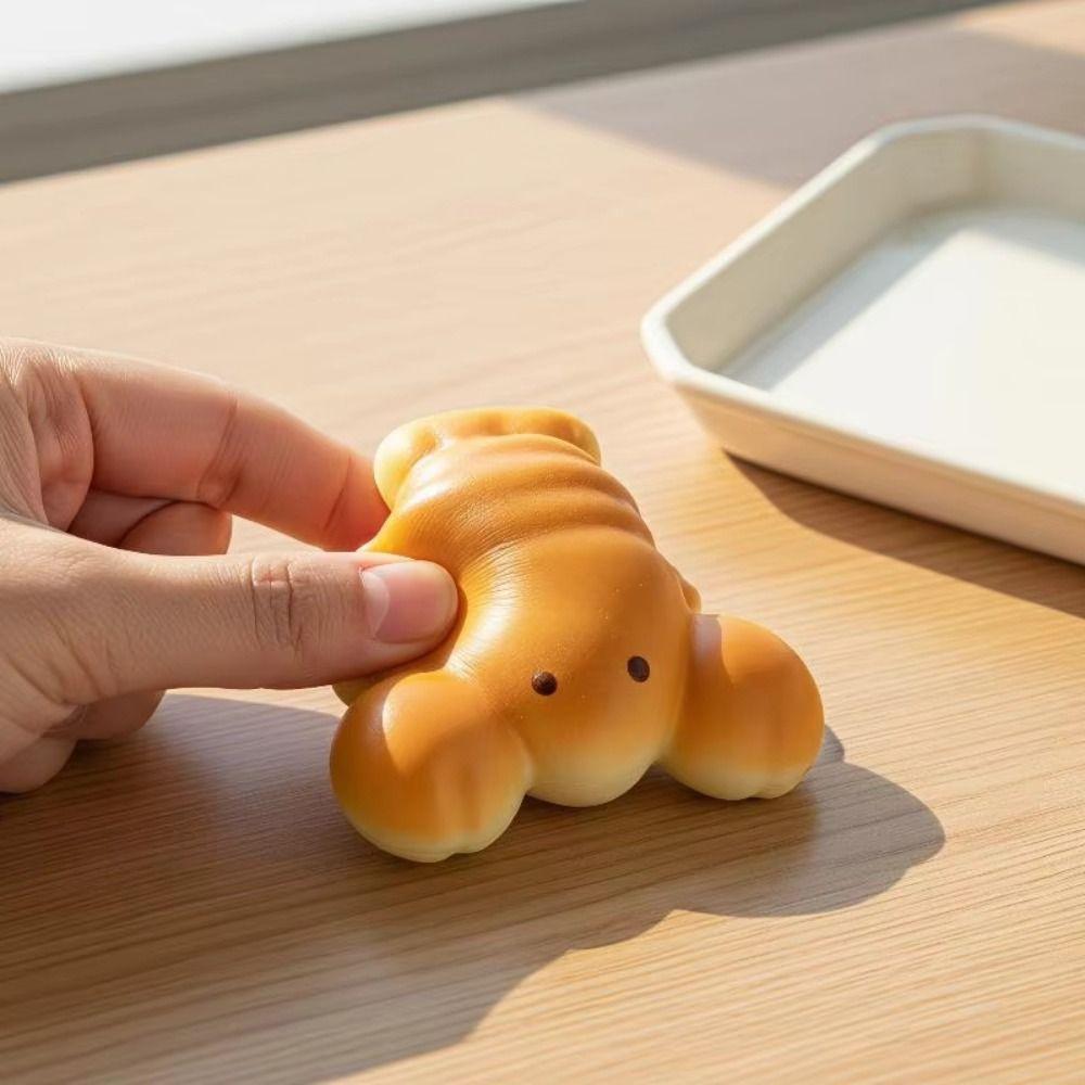 Lobster Toast Cat Squeeze Toy Crab Puppy Pinch Toy Cute Cartoon Fidget Toy  Practical Jokes