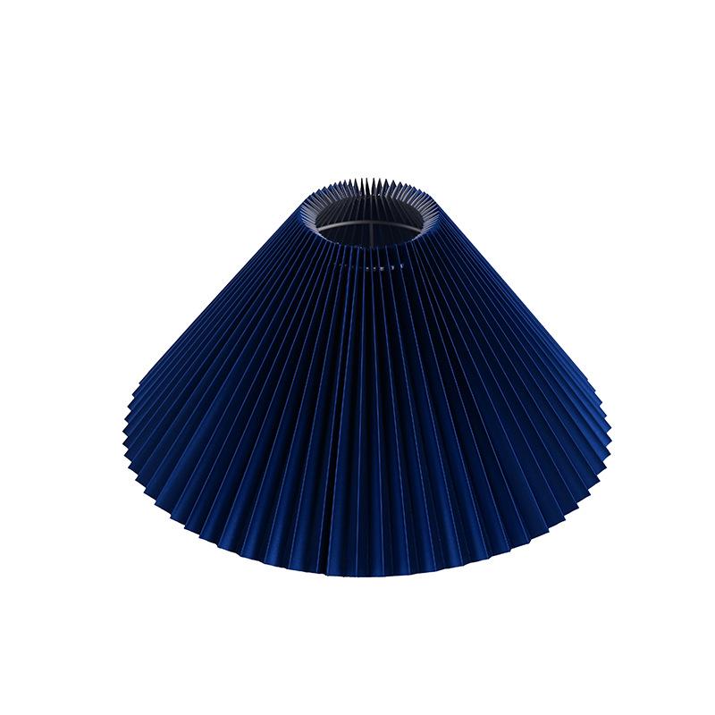 Pleated Cloth Lampshade Accessory for Desk and Floor Lamps, Inclined Height 240mm, Bottom Opening 410mm