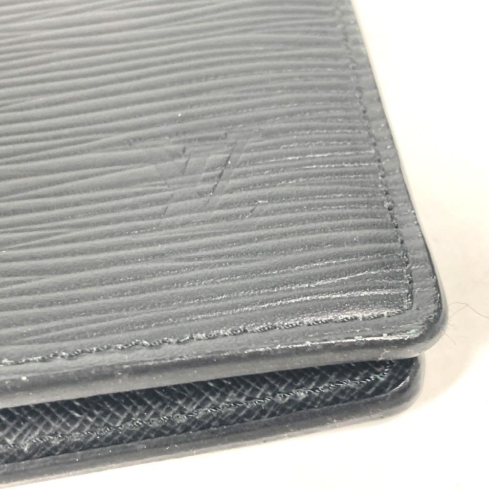 Louis Vuitton M60622 Epi Portefeuille Brazza bifold Long Wallet Noir Black