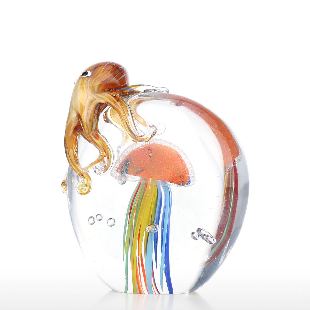 

Tooarts Color and Sculpture Glass Ornament Animal Artwork Home Decor Gift Craft Decoration