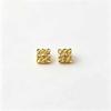 Vintage Textured Stud Earrings: European and American High-End Fashion, Versatile Everyday Luxury