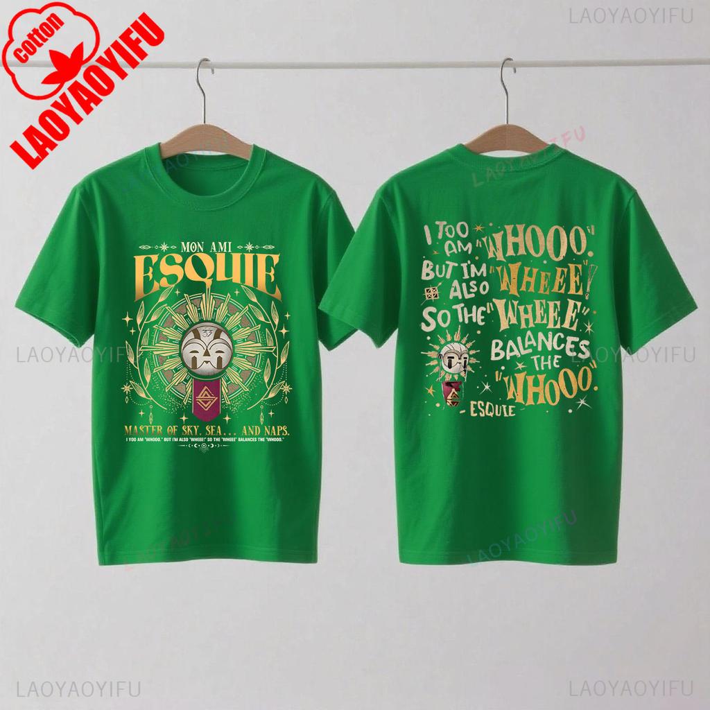 Koszulka Esquie Clair Obscur Expedition 33 Zabawna koszulka Esquie dla graczy dla fanów Prezent Moda letnia Casual Miękka bawełna Krótki rękaw Top