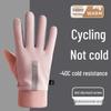 Women's Cold-Proof Gloves: Warm, Windproof, Water-Repellent, Touchscreen Compatible, Anti-Slip, Fleece-Lined, for Electric Vehicles