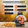 65CC Gas Leaf Blower, 2 Stroke Backpack Gas Blower for Lawn Care, 6800KW Gasoline Grass Lawn Blower Air Cooling for Clearing