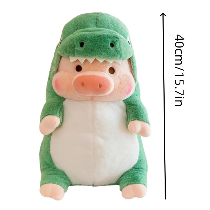Cute Dinosaur And Shark Pig Plush Toy Pillow For Kids, Girls Large Stuffed Animal Doll Gift