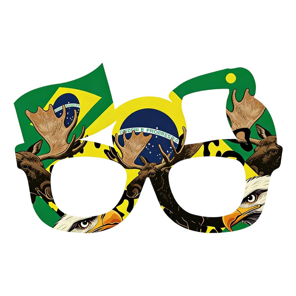 Fun Themed Eyeglass Frames Designed With Country Flags Celebratory Soccer Accessories For Football Watch Parties