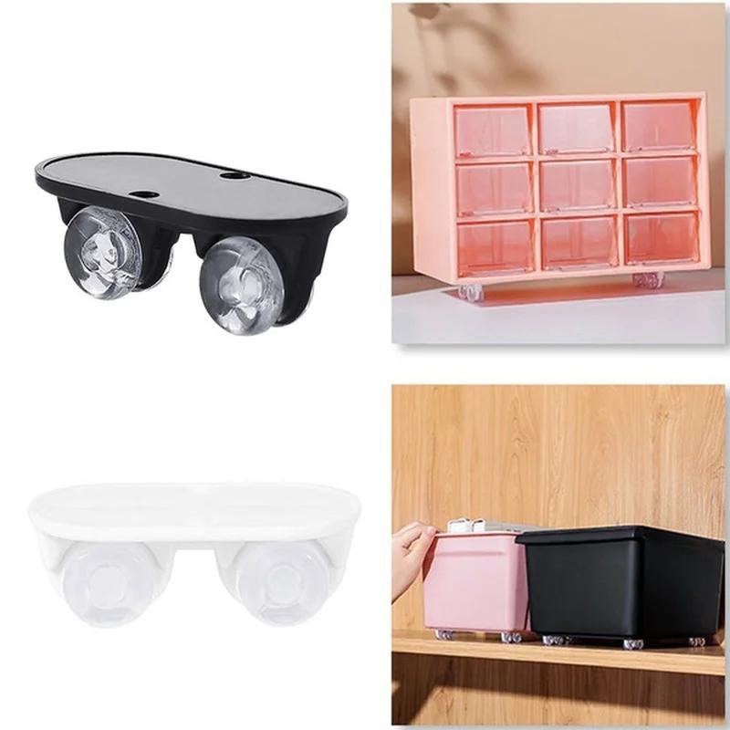 4 ks Nábytková kolečka Měkká gumová otočná kolečka Tichá kolečka pro vozík Dětská postýlka Kolečka do postele Domácí příslušenství