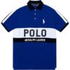 Polo SS23 Color Block Letter Print Casual Short Sleeve Polo Shirt Men Tops Navy-Blue 710802709-004