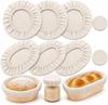 8pcs Banneton Basket Liners , 10" 3 Round, 3 Oval & 2 Sourdough Jar Covers