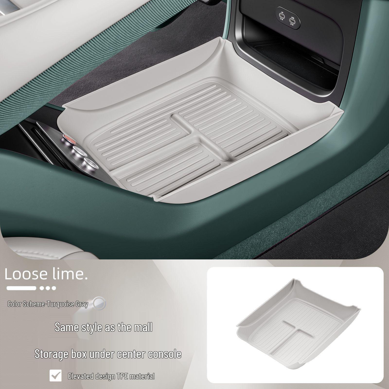 Silicone Pad for Xiaomi YU7 Central Console Armrest Box Organizer