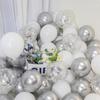 Black & White Silver Balloons for Birthday, Engagement, Proposal, or Store Opening Decorations