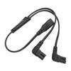 IEC320 C8 to Dual C7 Cord Male to Female 1 in 2 Out AC Power Splitter Cable for LCD Monitor Desk Lamp 100‑250V