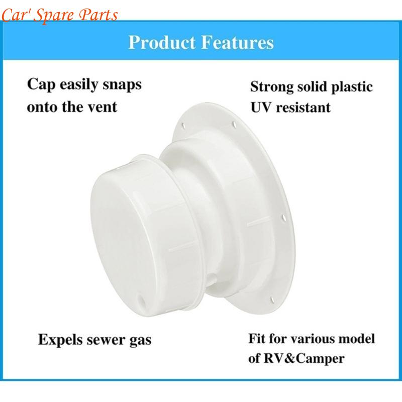 Y4UA Motorhome Roof Vent Top with Dusts Proof Designs Trailer Vent Pipe Lid for Yaht