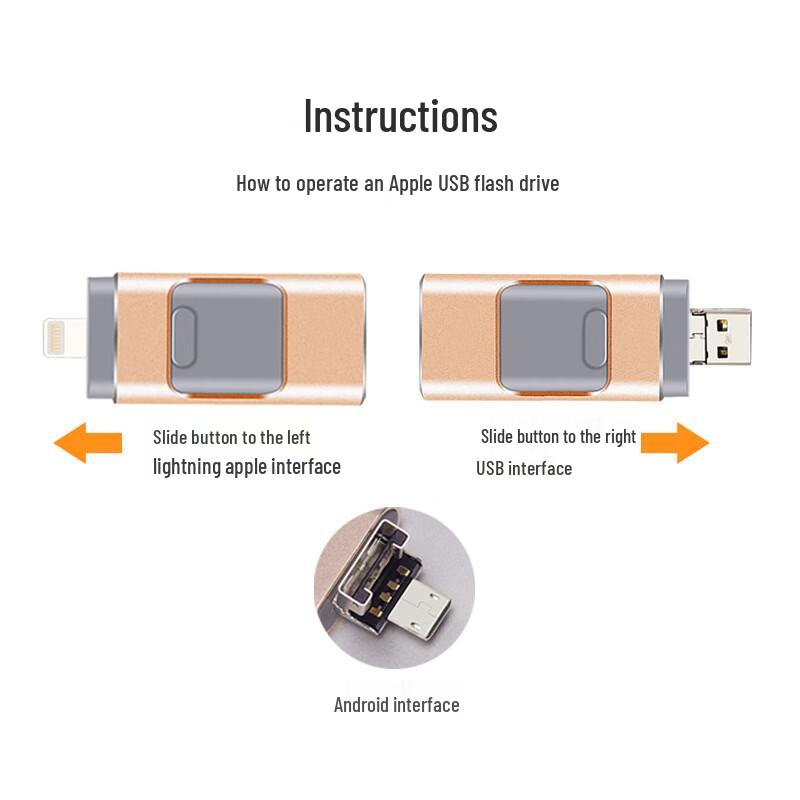 OLOEY 3-in-1 Dual-Use USB Flash Drive