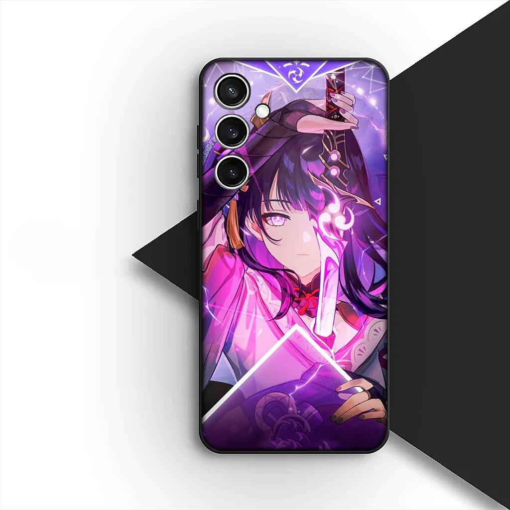 Genshin Baal Raiden Shogun Impact Phone Cover Soft Case for Xiaomi Redmi 15 15C A4 A5 9A 9C NFC Note 9 8 9T 5G Casing