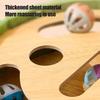 Cat Scratch Enrichment Box Interactive Cat Nail File Puzzle Toy with Jingling Bell Balls Cat Scratcher
