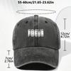 Breathable Dad Hat Letter Printed Washed Cotton Hat Minimal Casual Sun Hat  For Men Women