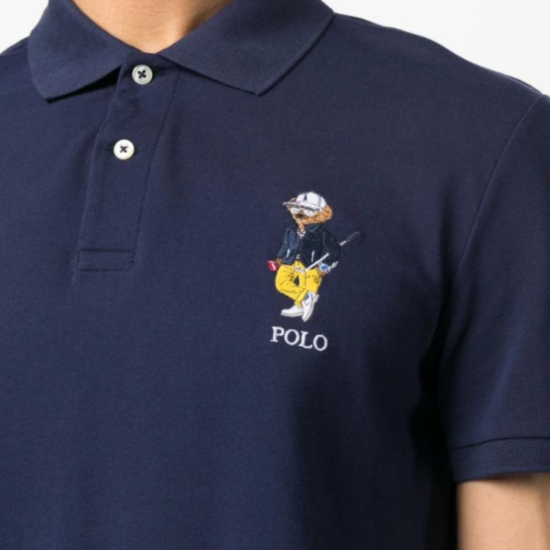 Polo Ralph Lauren Ss23 Logo Embroidered Short Sleeve Polo Shirt Men Polo Shirts Navy-Blue 710899528-001