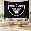 Las Vegas Raiders Wandteppich, Wandbehang aus weichem Stoff, Dekorative Kulisse für Schlafzimmer Heimwandkunst