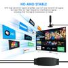 HD digitális TV antenna, 360°-os vétel és erős mágneses talp, nagy hatótávolságú vétel - támogatja a 4k 1080p Fire TV Sticket és minden TV-t - 16,5 láb hosszú kábelek