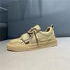Autumn new low-top leather casual soft-soled lace-up breathable shoes bm