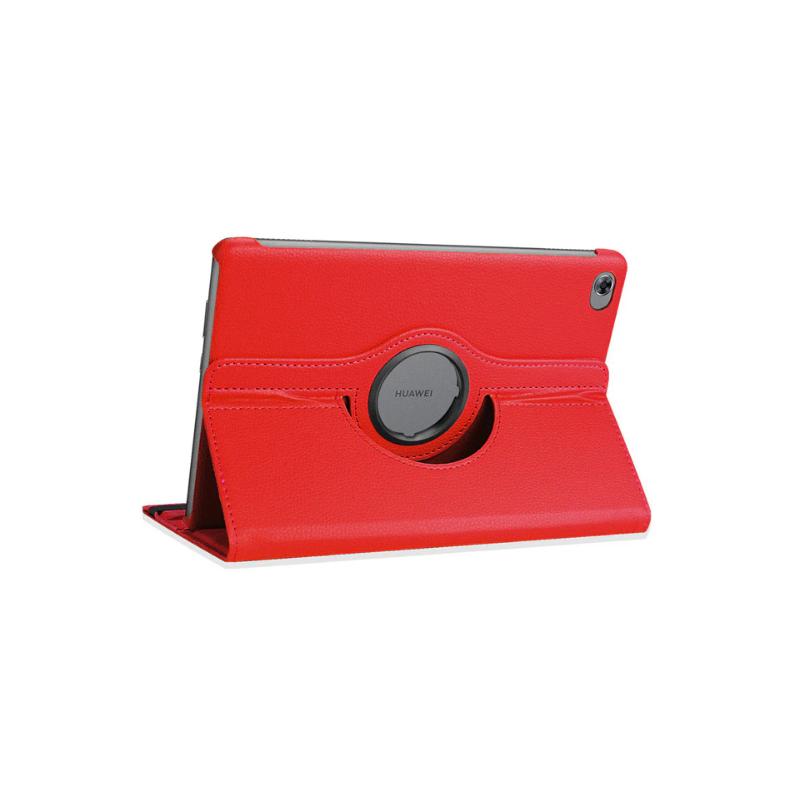 

Вращающийся на 360 градусов чехол для Huawei MediaPad M5 lite 10 BAH2-W19/W09 DL-AL09, чехол из искусственной кожи для Huawei M5 lite 10,1, чехол для планшета MediaPad M5 lite 10.1 красный