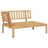 VidaXL Salon palette de jardin 5 pcs bois d'acacia massif, ensemble de table et de chaise de jardin, ensemble de salon de 3209316