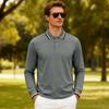 Loose Men's Casual Golf Quick Drying Breathable Long Sleeve Embroidered T-irt Ciwalk Cleanfit Pure Color Golfwear Polo Shirtss