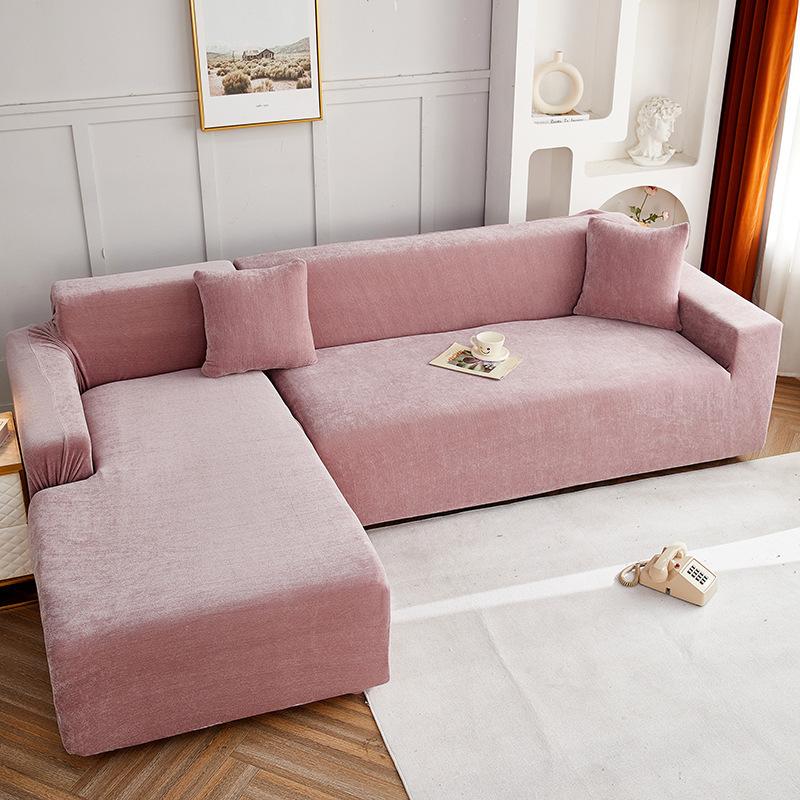 

Чистый цвет синели наложница комбинированный эластичный универсальный чехол для дивана зимний утолщенный чехол для дивана универсальный 90-140cm