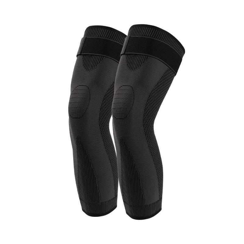 1/2Pcs Full Leg Compression Sleeve With Compression Strap For Women Men Long Leg Sleeve For Running Basketball Football Cycling