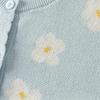 DAVE&BELLA Girls' Anti-Static Floral Knit Cardigan