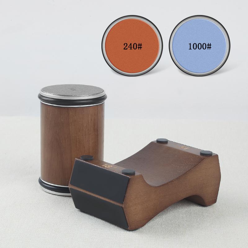 

Профессиональная роликовая точилка для ножей 4 угла 12/15/18/20° Деревянная основа Алмазный полировальный камень Инструмент для кухонных ножей Ship with 24h