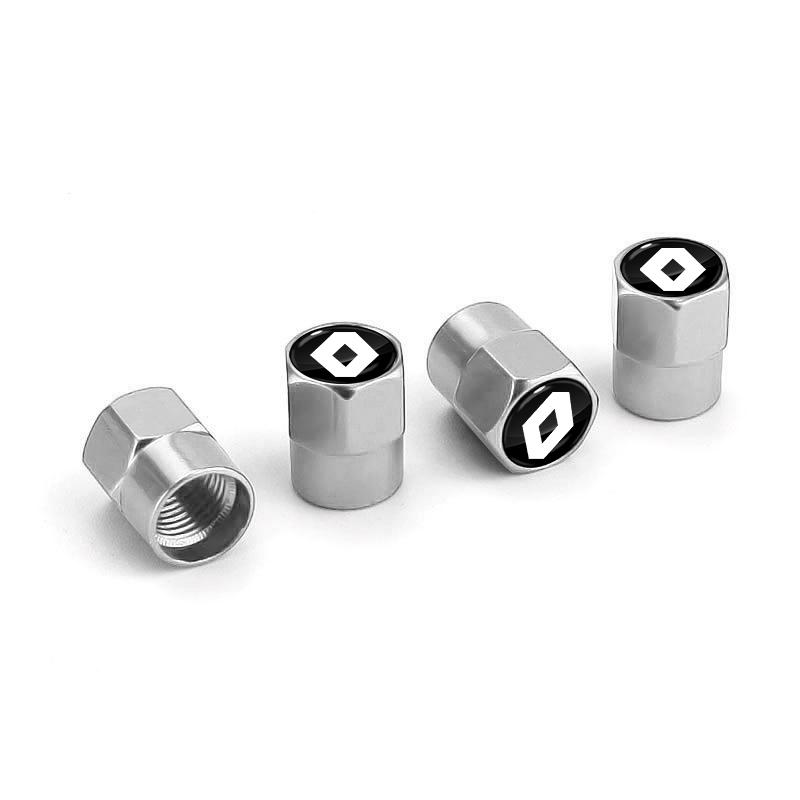 4Pcs Car Wheel Tires Bolt-in Valve Caps Badge Car Accessories For Renault Dacia Clio Laguna 2 Megane 2 3 Duster Logan Captur