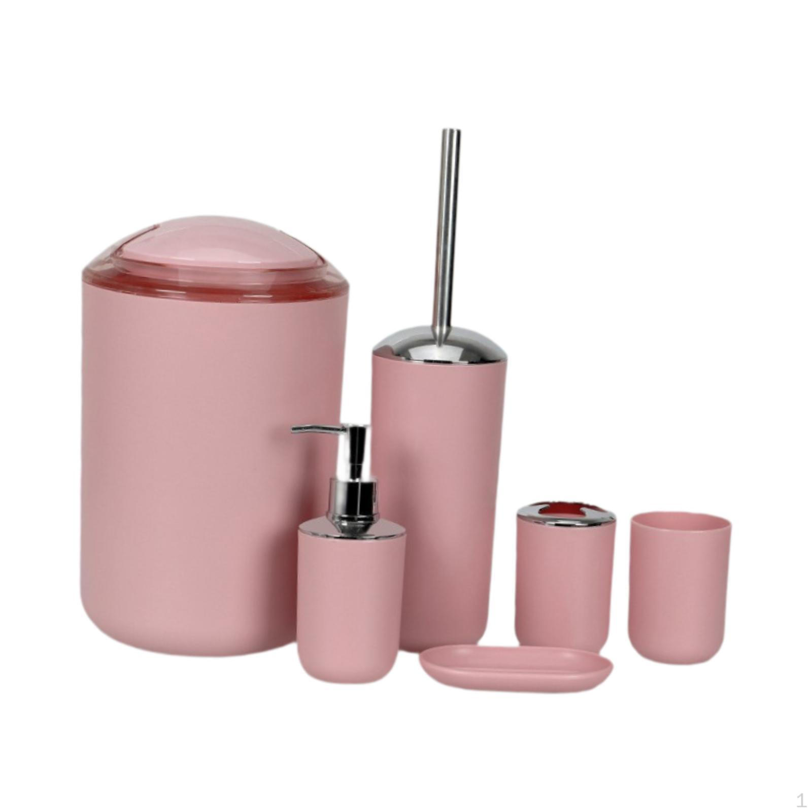 

Набор из 6 банных принадлежностей с дозатором для мыла