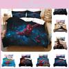 Spider-man Digital Printing Bedding Set Superhero Fleece Three-piece Set