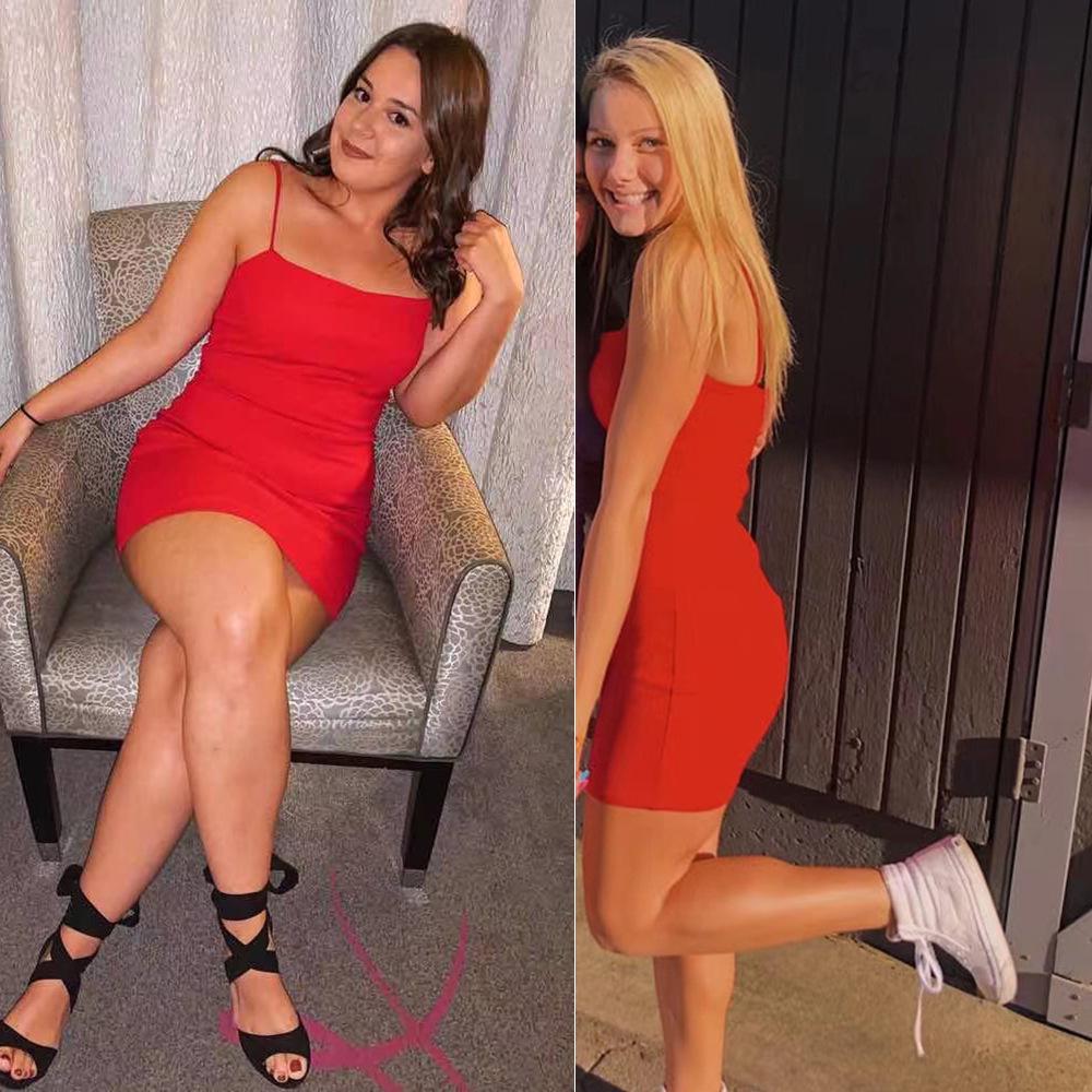 Women's European & American Bodycon Party Dresses - Sexy Strappy Pencil Skirts for Evening Events