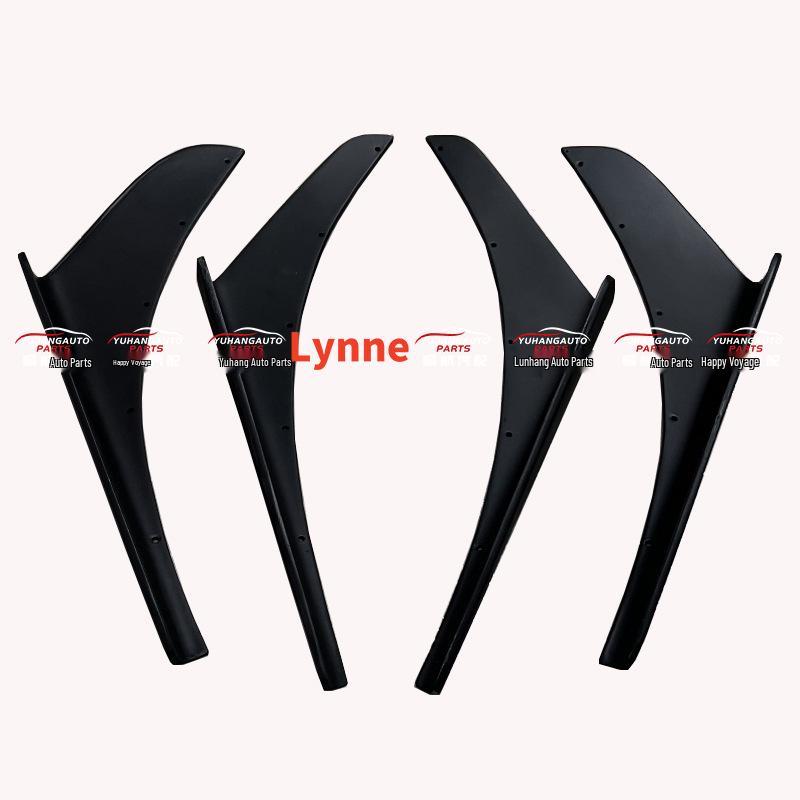 Mitsubishi EVO7-9 VOLTEX Fiberglass Front Bumper Kit: 4PCS Wind Deflectors & Small Spoilers, 36mm Thick.