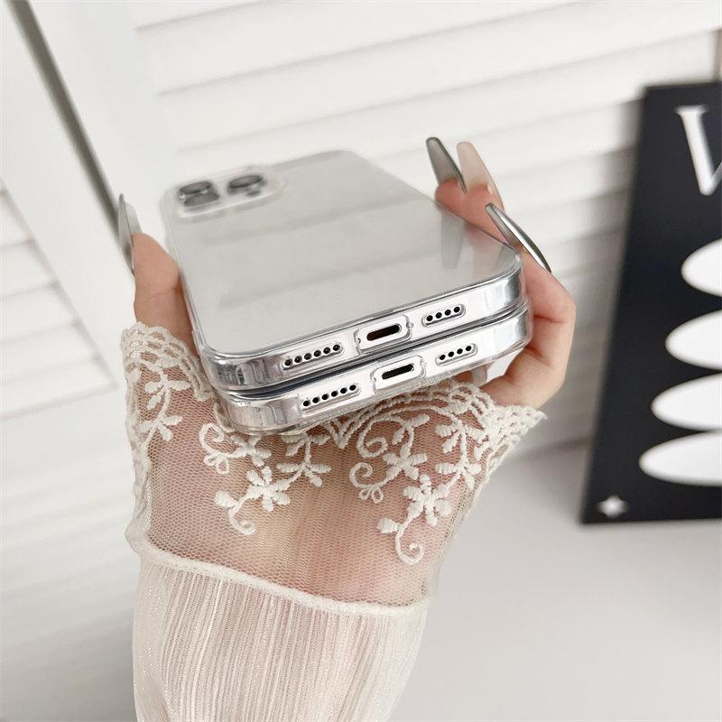 Luxuriöse glitzernde Federhülle für iPhone 15 Pro Max 14 Plus 13 12 11 Pro XR XS All-Inclusive-TPU-Fallschutzhülle