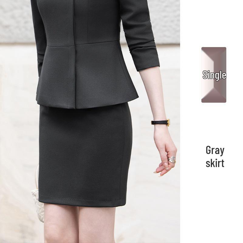 

Luxury Women s Autumn/Winter Suit Set for Jewelry Store, Hotel Receptionist, and Salon Workwear M